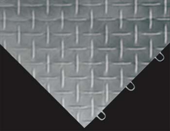 Diamond Pattern Style Commercial Grade Plastic Garage Floor Tiles