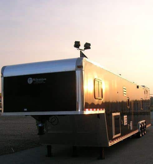 Custom Command Center Enclosed Gooseneck Trailer