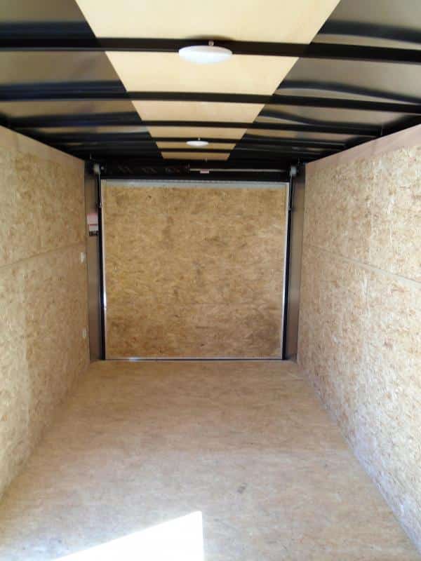 Enclosed Cargo Trailers For Sale 2023 7' x 14' Ramp Door Rear Wing & Loading Lights