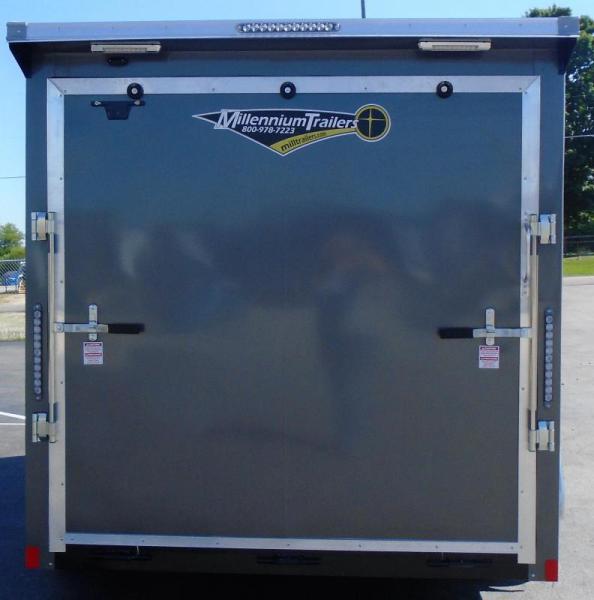 Enclosed Cargo Trailers For Sale 2023 7' x 14' Ramp Door Rear Wing & Loading Lights