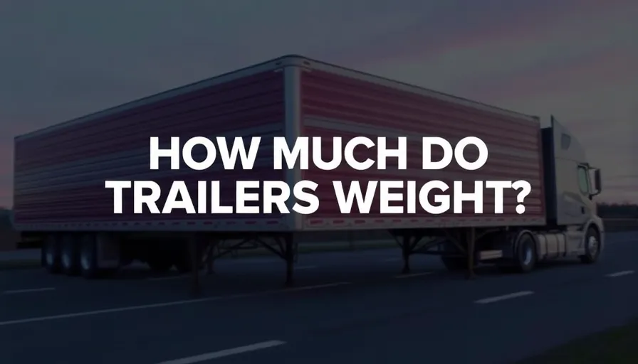 How Much Do Trailers Weigh?