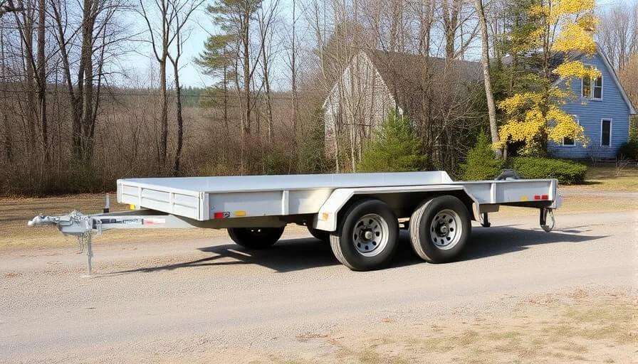 A double axle trailer